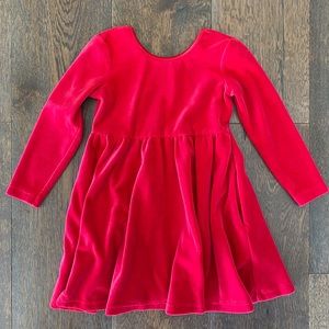 Hannah Andersson Velour Skater Dress